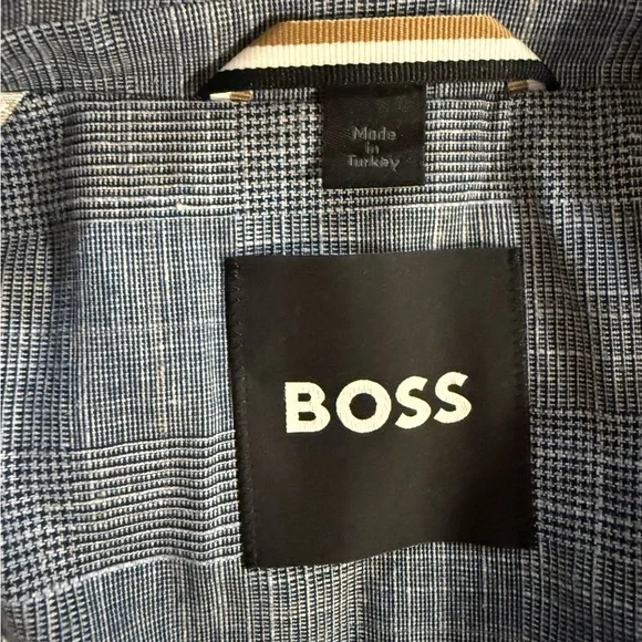 NEW BOSS Elegant Slim Fit Blue Suit Set - Picture 4 of 8